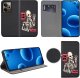 krainaGSM Etui do Realme 14 5G MAGNET WZORY CASE PORTFEL + SZKŁO 9H 2