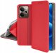 krainaGSM Etui z klapką do Realme 14 5G Zamykany Czerwony Futerał + Szkło 9H 5