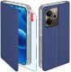 krainaGSM Etui z klapką do Realme 14 5G Zamykane Granatowe Futerał + Szkło 9H 1
