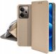 krainaGSM Etui z klapką do Realme 14 5G Zamykane Złote Futerał + Szkło 9H 5