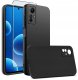 Etui do Xiaomi Redmi Note 12S CASE Gumowe CZARNE Matowe Silikon Slim +SZKŁO 1