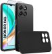 Etui do Honor X6B CASE Gumowe CZARNE Matowe Silikon Slim + SZKŁO 9H 1