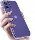 krainaGSM Etui do Motorola Moto G55 5G WZMACNIANE SILIKONOWE PRZEZROCZYSTE + Szkło 9H 3