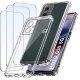 krainaGSM ZESTAW Etui do Motorola G55 5G ANTI-SHOCK CLEAR WZMACNIANE +3 SZTUKI SZKŁO 1
