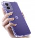 krainaGSM ZESTAW Etui do Motorola G55 5G ANTI-SHOCK CLEAR WZMACNIANE +3 SZTUKI SZKŁO 3