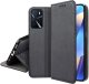 Etui z klapką do Oppo A16 | A16s Zamykane Czarne Futerał + Szkło 9H 5