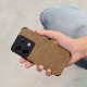 Etui do Xiaomi Redmi Note 13 Pro 4G silikonowe SKÓRZANE VINTAGE + Szkło 9H 4