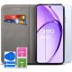 krainaGSM ETUI SKÓRZANE do OPPO A40 | A40M MAGNETYCZNE BOOK CASE TOKRA SZKŁO 9H 2