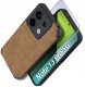Etui do Xiaomi Redmi Note 13 Pro 5G silikonowe SKÓRZANE VINTAGE + Szkło 9H 1