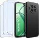 krainaGSM ZESTAW Etui do Realme 12 5G | 12x 5G Matowe Czarne Silikon +3 SZTUKI SZKŁO 1
