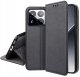krainaGSM Etui z klapką do Xiaomi 15 Pro Zamykane Czarne Futerał + Szkło 9H 5