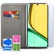 krainaGSM ETUI SKÓRZANE do Realme C61 | C63 MAGNETYCZNE BOOK CASE TOKRA SZKŁO 9H 2