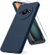 krainaGSM Etui do Xiaomi Redmi A3 4G silikonowe MATOWE CZARNE + SZKŁO OCHRONNE 9H 2