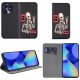 krainaGSM Etui do Tecno Spark 10 Pro MAGNET WZORY CASE PORTFEL + SZKŁO OCHRONNE 9H 2