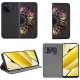 krainaGSM Etui do Realme 11 4G MAGNET WZORY CASE PORTFEL + SZKŁO 9H 5