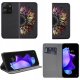Etui do Tecno Pop 7 MAGNET WZORY CASE PORTFEL + SZKŁO OCHRONNE 9H 2