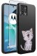 Etui do Motorola Moto G72 WZORY |SILIKONOWE MATT CASE + SZKŁO 9H 2