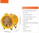 Wentylator przemysłowy 406mm wyciąg przenośny z kablem 5m do warsztatu 8