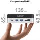 Stacja dokująca Orico Stacja dokująca do MacMini M4, USB-C 10 Gbps, z obudową M.2 NVMe, pionowa, metalowa 6