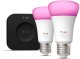 Startkit White and Color Ambiance 2xE27 1100lm + Hue Bridge Pro 1