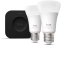 Startkit White and Color Ambiance 2xE27 1100lm + Hue Bridge Pro 3