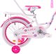 Rower dziecięcy 16 rowerek Fuzlu LILLY biało różowy aluminiowy 2