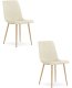 Krzesło aksamitne TURIN jasnobeżowe eleganckie do jadalni salonu x2 1