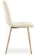 Krzesło aksamitne TURIN jasnobeżowe eleganckie do jadalni salonu x2 7