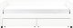 Łóżko dzienne z szufladami Welur MARRAY 90 x 200 cm Złamana biel 7