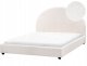 Łóżko Boucle VAUCLUSE 140 x 200 cm Złamana biel 1