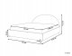 Łóżko Boucle VAUCLUSE 140 x 200 cm Złamana biel 3