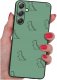 krainaGSM ETUI do Samsung A14 5G WZORY | SILIKONOWE MATT CASE + SZKŁO HARTOWANE 9H 2