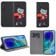 Etui do Samsung Galaxy M55 5G MAGNET WZORY CASE PORTFEL + SZKŁO 9H 3