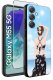 krainaGSM Etui do Samsung Galaxy M55 5G WZORY |SILIKONOWE MATT CASE + SZKŁO 9H 2