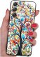 krainaGSM Etui do Samsung Galaxy M55 5G WZORY |SILIKONOWE MATT CASE + SZKŁO 9H 1