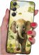 krainaGSM Etui do Samsung Galaxy M55 5G WZORY |SILIKONOWE MATT CASE + SZKŁO 9H 1
