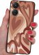 krainaGSM Etui do Xiaomi Redmi 13C | Poco C65 CASE WZORY MATT PLECKI +SZKŁO 9H 1