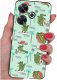 krainaGSM Etui do Xiaomi Redmi 13 4G WZORY |SILIKONOWE MATT CASE + SZKŁO 9H 1