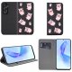 Etui Honor 90 Lite 5G MAGNET WZORY CASE PORTFEL + SZKŁO 9H 2