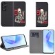 Etui Honor 90 Lite 5G MAGNET WZORY CASE PORTFEL + SZKŁO 9H 2