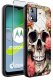 krainaGSM Etui do Motorola Moto E13 WZORY |SILIKONOWE MATT CASE + SZKŁO 9H 2
