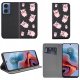 krainaGSM Etui do Motorola Moto G34 5G MAGNET WZORY CASE PORTFEL + SZKŁO 9H 2