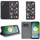 Etui do Motorola Moto E13 MAGNET WZORY CASE PORTFEL + SZKŁO OCHRONNE 9H 2