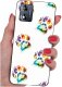 krainaGSM Etui do Motorola Moto E13 WZORY |SILIKONOWE MATT CASE + SZKŁO 9H 1