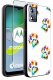 krainaGSM Etui do Motorola Moto E13 WZORY |SILIKONOWE MATT CASE + SZKŁO 9H 2