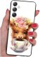 krainaGSM ETUI do Samsung A34 5G WZORY | SILIKONOWE MATT CASE + SZKŁO 9H 2