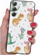 krainaGSM ETUI do Samsung A34 5G WZORY | SILIKONOWE MATT CASE + SZKŁO 9H 2