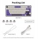 ROYAL KLUDGE R75 Blackberry Mousse Gaming Keyboard K silver switch 8