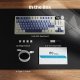 ROYAL KLUDGE RK S85 Horizon Blue Gaming Keyboard Beige switch 2