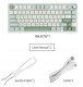 ROYAL KLUDGE R75 Sky Cyan Gaming Keyboard Brown switch 7